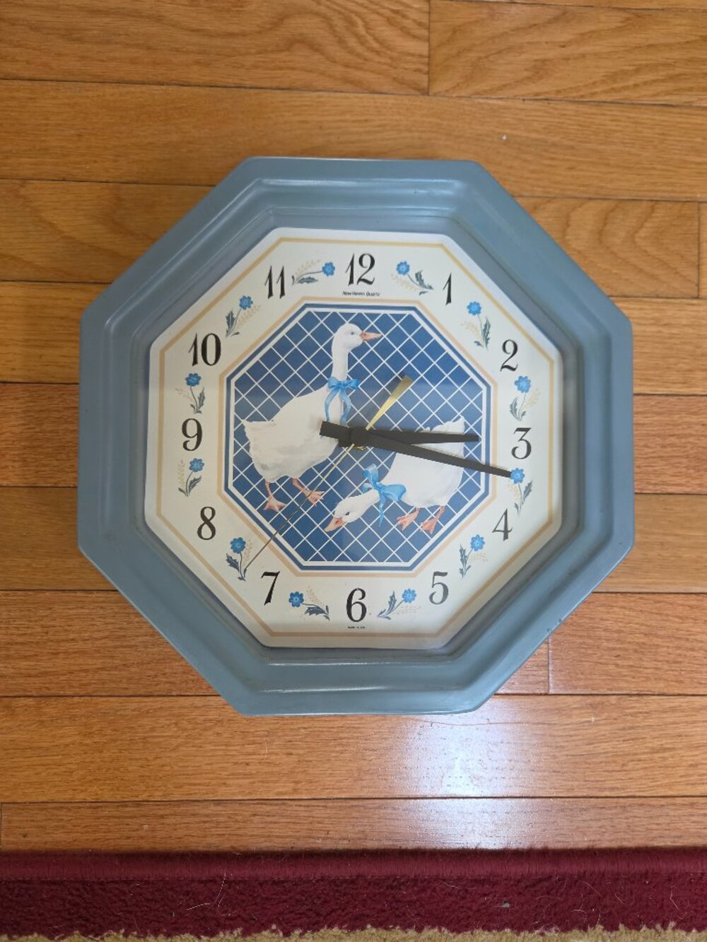 vintage 1980s New Haven country goose wall clock